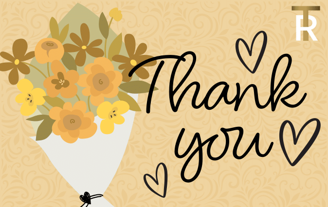 Thank You Card Flowers
