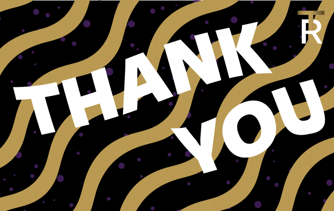 Thank You Card Waves